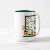 鉢植え窓 ツートーンマグカップ (正面右)