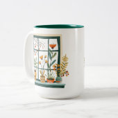 鉢植え窓 ツートーンマグカップ (正面左)