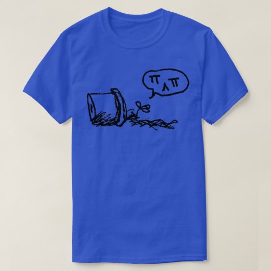 鉢植え4 Tシャツ (デザイン正面)