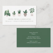 鉢植え5個 名刺 (正面/裏面)