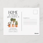 鉢植え | お知らせはがき ポストカード (裏面)