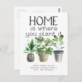 鉢植え |お知らせ ポストカード (正面/裏面)