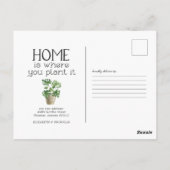 鉢植え |お知らせ ポストカード (裏面)