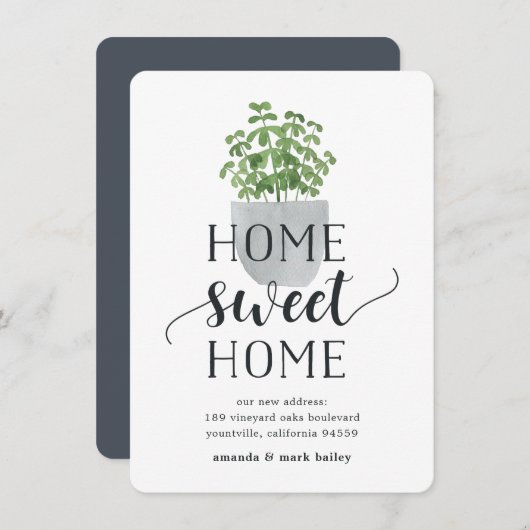 鉢植え |お知らせ 案内状 (正面/裏面)