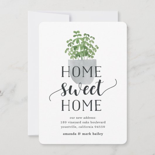 鉢植え |お知らせ 案内状 (正面)