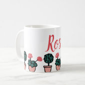 鉢植え コーヒーマグカップ (正面左)
