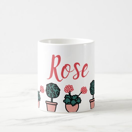 鉢植え コーヒーマグカップ (中央)