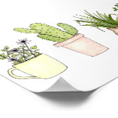 「鉢植え」プリント ポスター (角)