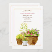 鉢植え 招待状 (正面/裏面)