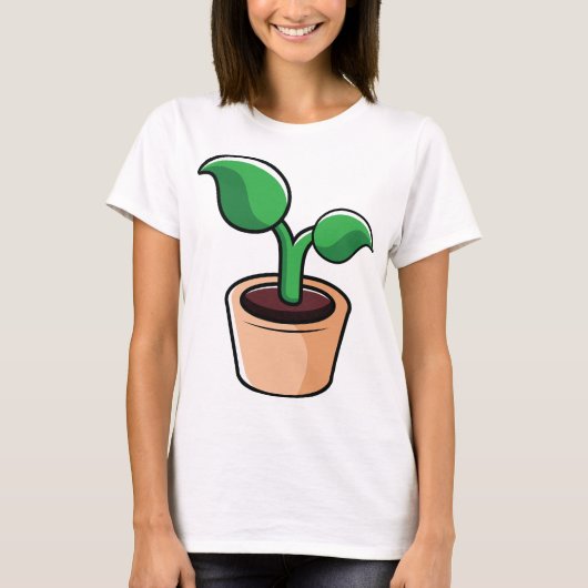 鉢植えTシャツ Tシャツ (正面)
