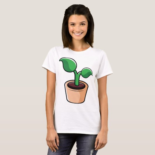鉢植えTシャツ Tシャツ (正面フル)
