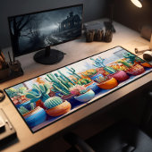 鉢植お洒落え絵画の大 デスクマット