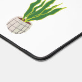 鉢植パーソナライズされたえ熱帯性モンステラグリーン デスクマット (コーナー)