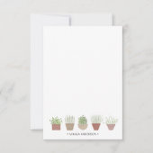 鉢植パーソナライズされた物 サンキューカード (正面)