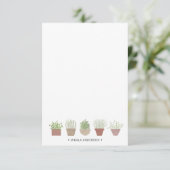 鉢植パーソナライズされた物 サンキューカード (スタンド正面)