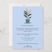 鉢植モダンえ植物の「引っ越しました」 案内状 (裏面)