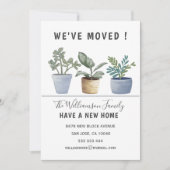 鉢植モダン物引っ越しました発表 案内状 (正面)