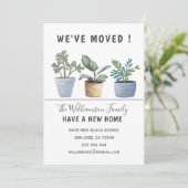 鉢植モダン物引っ越しました発表 案内状 (スタンド正面)