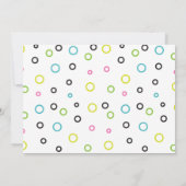 鉢植モダン物引っ越し祝いパーティー招待状 招待状 (裏面)