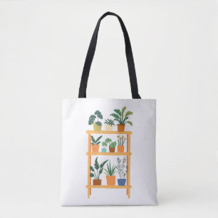 鉢植魅力的物イラストレーション トートバッグ