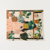 鉢状オアシス タペストリー (正面(横))