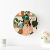 鉢状オアシス ラージ壁時計 (ホーム)