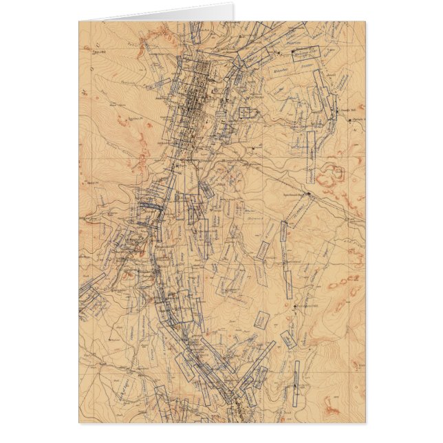 鉱区を示すワスホ地区地図 (正面)