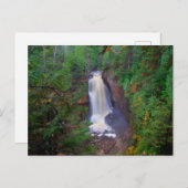 鉱夫の秋、写真の岩Nat'l Lakeshore、MI ポストカード (正面/裏面)