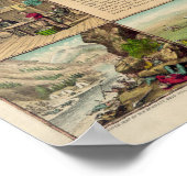 鉱夫は1849年の十戒を先駆的にした ポスター (角)