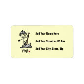 鉱夫スティックの図 ラベル (正面)