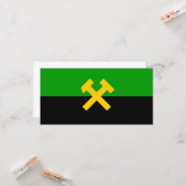 鉱夫・鉱山労働者国旗 カード (正面/裏面インサイチュ)