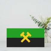 鉱夫・鉱山労働者国旗 カード (スタンド正面)