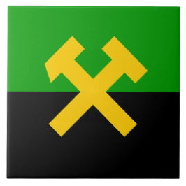 鉱夫・鉱山労働者国旗 タイル