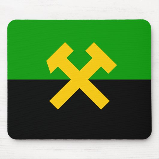 鉱夫・鉱山労働者国旗 マウスパッド (正面)