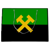 鉱夫・鉱山労働者国旗 ラージペーパーバッグ (正面)