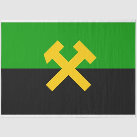 鉱夫・鉱山労働者国旗 薄葉紙 (正面)