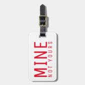 鉱山あなたのはっきりしたで粋なスタイル旅行荷物のラベル ラゲッジタグ (正面縦)