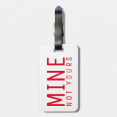 鉱山あなたのはっきりしたで粋なスタイル旅行荷物のラベル ラゲッジタグ (裏面縦)
