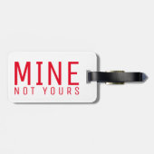 鉱山あなたのはっきりしたで粋なスタイル旅行荷物のラベル ラゲッジタグ (裏面横)