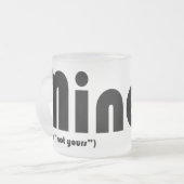 鉱山のコーヒー・マグ フロストグラスマグカップ (正面左)