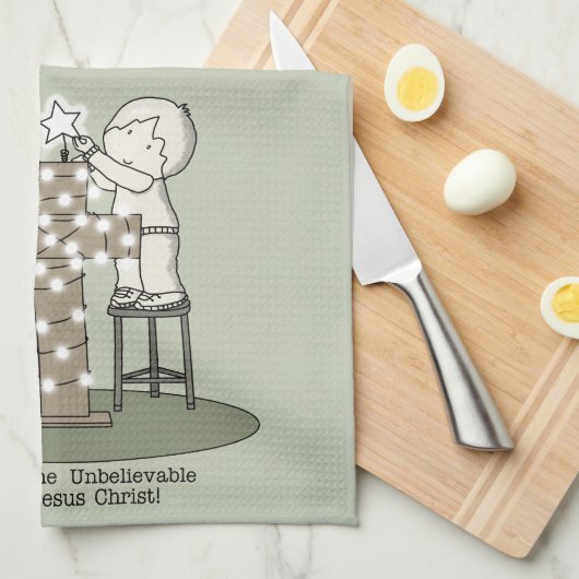 鉱山の光 キッチンタオル (四つ折り)