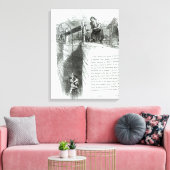 鉱山の坑道に巻き込まれた少年と少女 キャンバスプリント (インサイチュ (リビング))