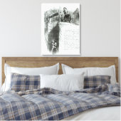 鉱山の坑道に巻き込まれた少年と少女 キャンバスプリント (インサイチュ (寝室))