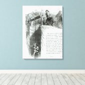 鉱山の坑道に巻き込まれた少年と少女 キャンバスプリント (インサイチュ (ウッドフロア))