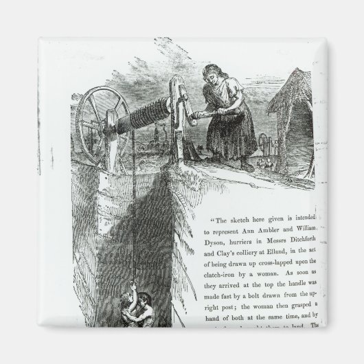 鉱山の坑道に巻き込まれた少年と少女 マグネット (正面)