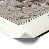 鉱山の断面積 ポスター (角)