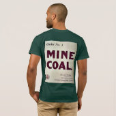 鉱山の石炭 Tシャツ (裏面フル)