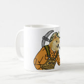 鉱山のShibeのコーヒーカップ コーヒーマグカップ (正面左)