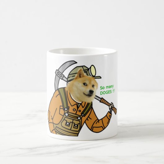 鉱山のShibeのコーヒーカップ コーヒーマグカップ (中央)