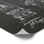 鉱山エレベーター1892特許技術シャルボード ポスター (角)